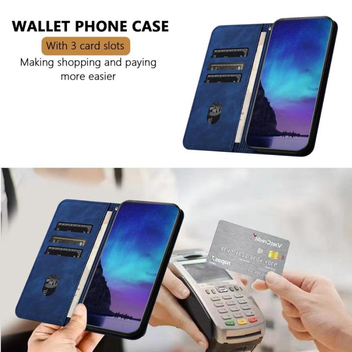 OEM - Plånboksfodral för Samsung Galaxy S26 Konstläder med Ställ - Blå