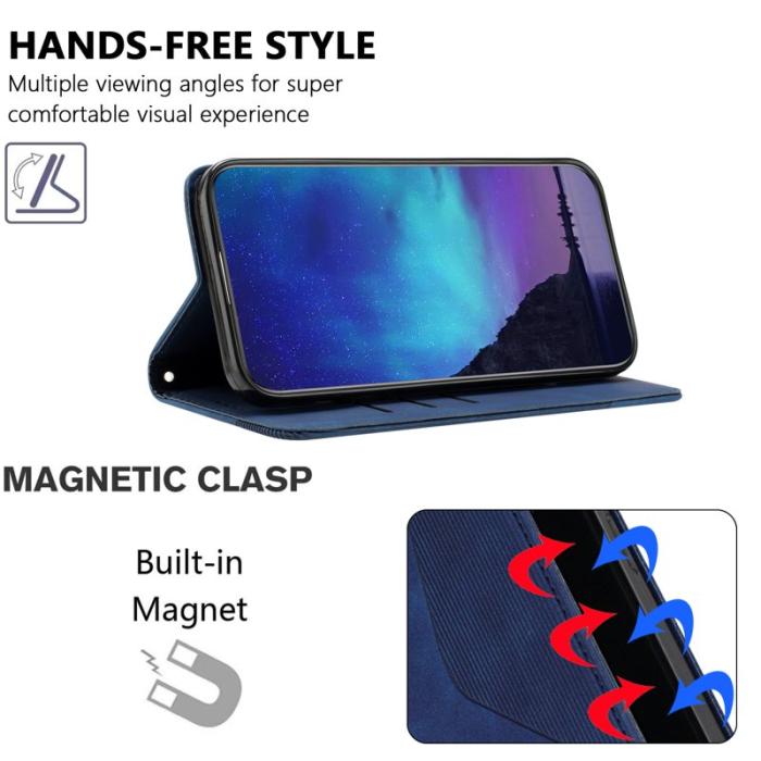 OEM - Plånboksfodral för Samsung Galaxy S26 Konstläder med Ställ - Blå