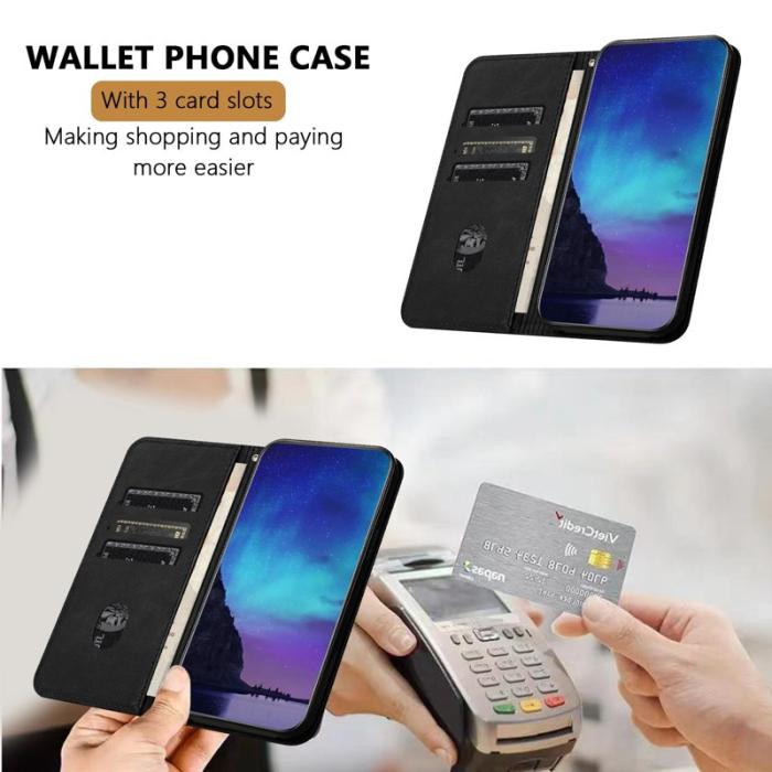 OEM - Plånboksfodral för Samsung Galaxy S26 Konstläder med ställ - Svart