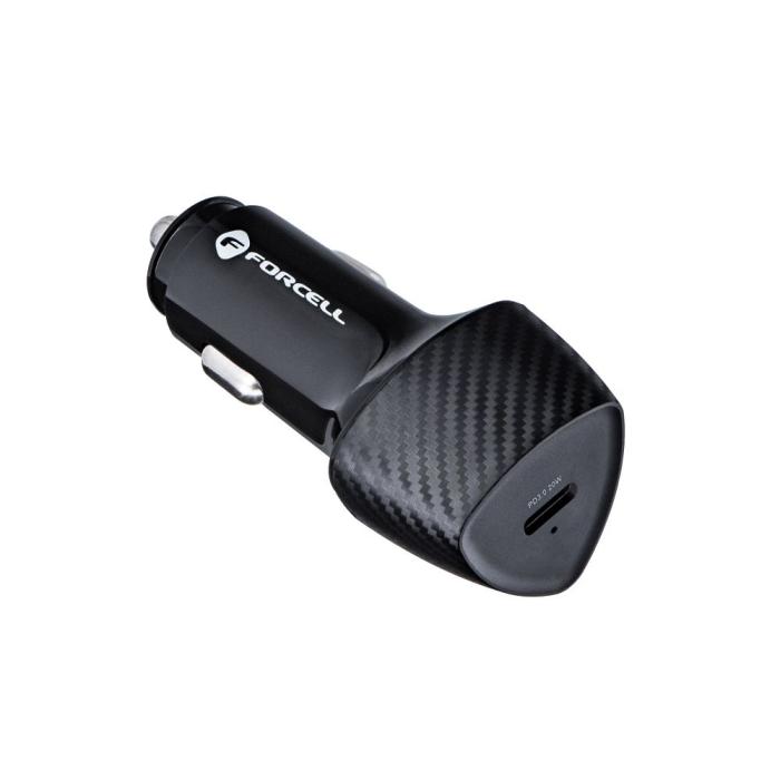 Forcell - FORCELL CARBON billaddare USB-C 3.0 PD20W svart