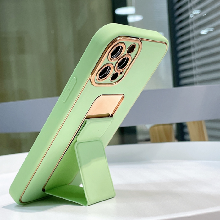 OEM - iPhone 12 Pro Skal Kickstand - Grön