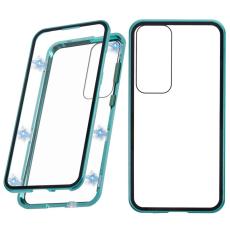 OEM - Mobilskal f&ouml;r Samsung Galaxy S26 Dubbel-Sidigt H&auml;rdat Glas - Gr&ouml;n