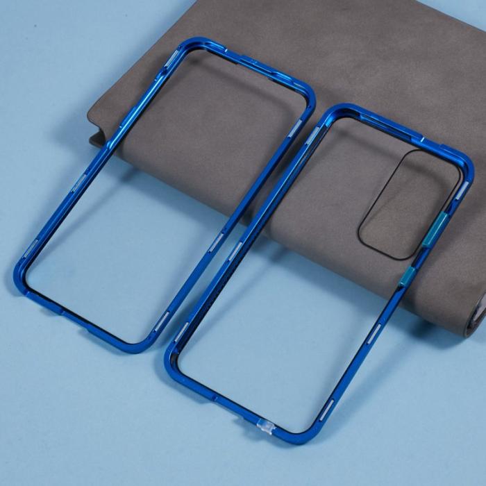 OEM - Mobilskal för Samsung Galaxy S26 Dubbel-Sidigt Härdat Glas - Blå