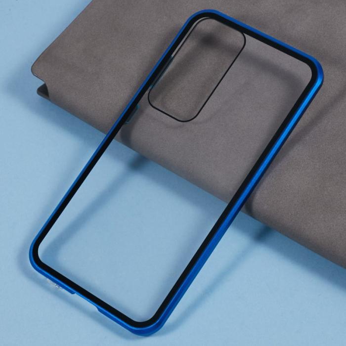 OEM - Mobilskal för Samsung Galaxy S26 Dubbel-Sidigt Härdat Glas - Blå
