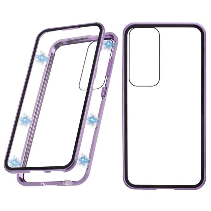 OEM - Mobilskal för Samsung Galaxy S26 Dubbel-sidigt härdat glas - Lila