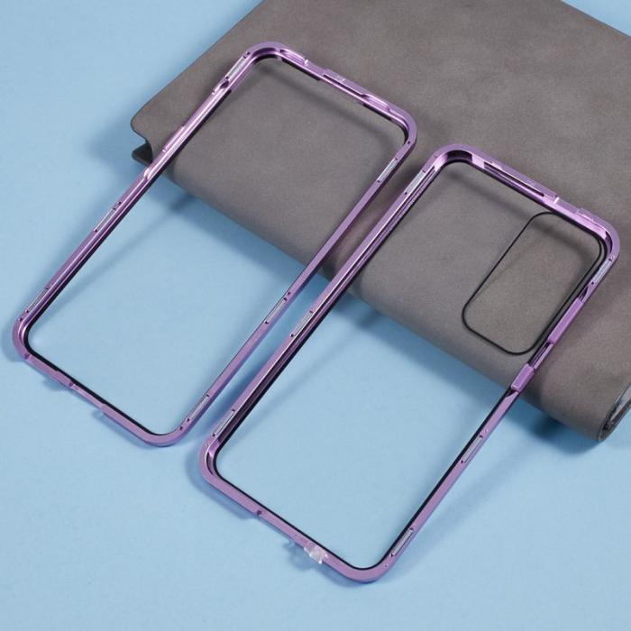OEM - Mobilskal för Samsung Galaxy S26 Dubbel-sidigt härdat glas - Lila