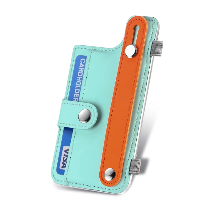 A-One Brand - Korthållare Kickstand PU-läder - Mintgrön