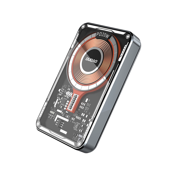 Dudao Powerbank 10000mAh med Trådlös Laddare 20W - Svart | 505295 | AlltMobil