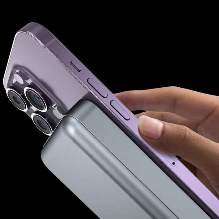 Dudao - Dudao Powerbank 10000mAh med Trådlös Laddare 20W - Svart