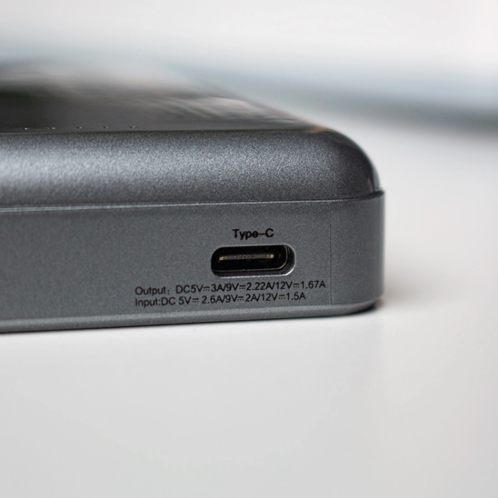 Dudao - Dudao Powerbank 10000mAh med Trådlös Laddare 20W - Svart