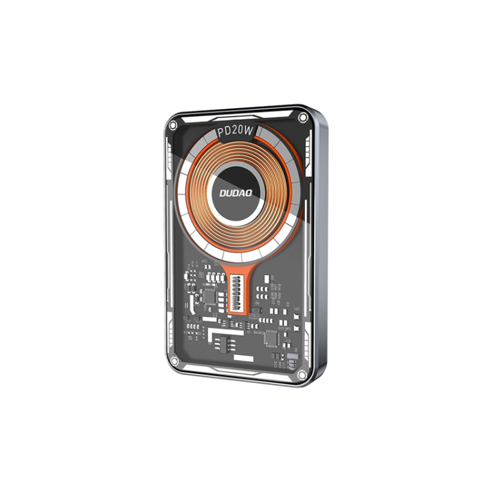 Dudao - Dudao Powerbank 10000mAh med Trådlös Laddare 20W - Svart
