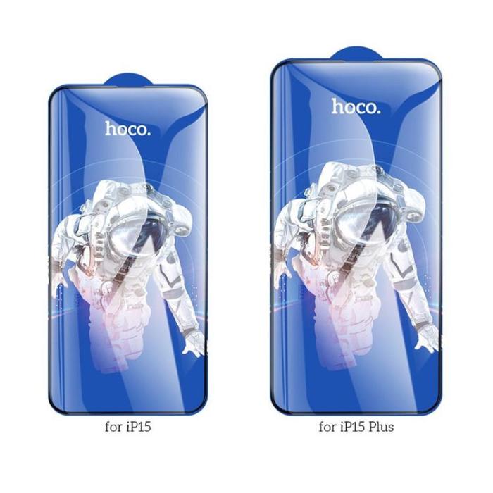 OEM - [Pack 10] HOCO iPhone 15/16 Härdat Glas Skärmskydd HD Guardian