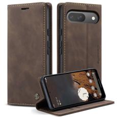 Caseme - CASEME 013 Series Google Pixel 10 Pro Pl&aring;nboksfodral Konstl&auml;der Brun