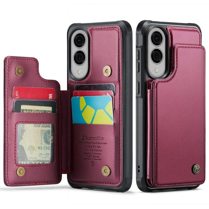 Caseme - CASEME C22 Fodral för Samsung Galaxy S25 Edge - Röd