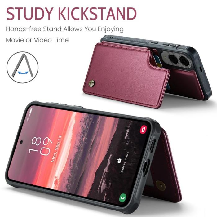 Caseme - CASEME C22 Fodral för Samsung Galaxy S25 Edge - Röd