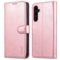 AZNS - AZNS Samsung Galaxy S24 FE Pl&aring;nboksfodral Konstl&auml;der - Ros&eacute;guld