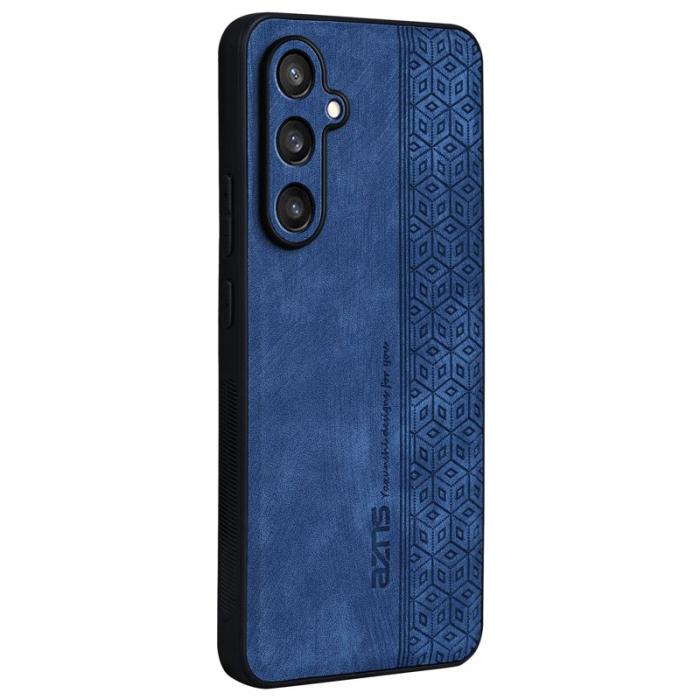 AZNS - AZNS Samsung Galaxy S24 FE Fodral Shockproof KonstLäder - Blå