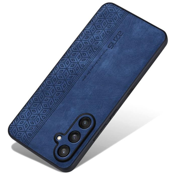 AZNS - AZNS Samsung Galaxy S24 FE Fodral Shockproof KonstLäder - Blå