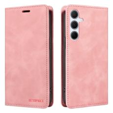 BETOPNICE - BETOPNICE 003 f&ouml;r Samsung Galaxy A36 5G Pl&aring;nboksfodral Konstl&auml;der - Rosa