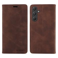 BETOPNICE - BETOPNICE 003 f&ouml;r Samsung Galaxy A55 5G Pl&aring;nboksfodral Konstl&auml;der - Brun