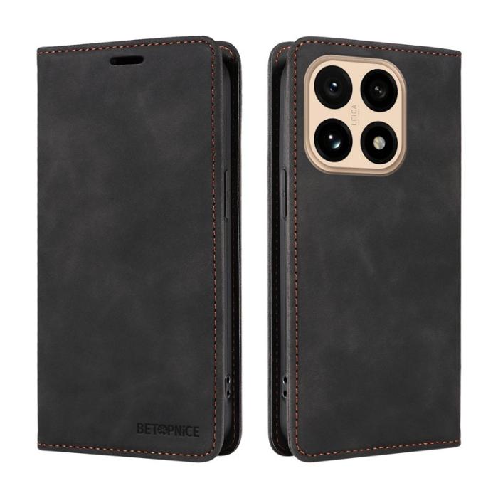 BETOPNICE - BETOPNICE Xiaomi 15T Plånboksfodral Konstläder - Svart