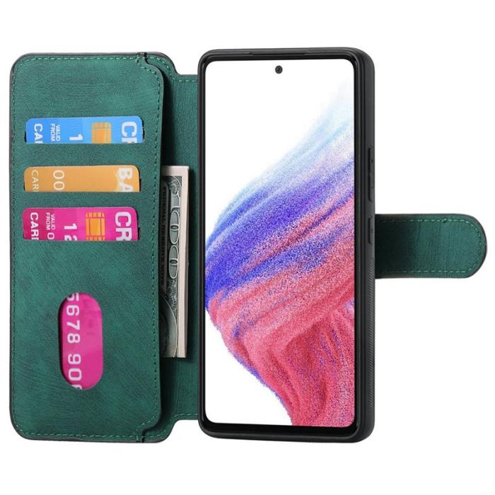 CASENEO - CASENEO MW-03 Plånboksfodral för Samsung Galaxy A06 4G - Konstläder - Grön