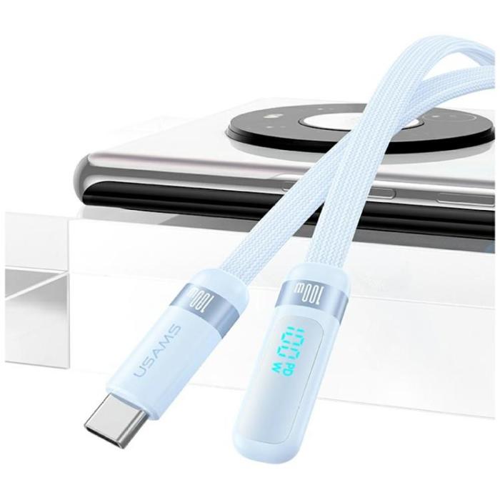 USAMS - USAMS USB-C till USB-C 100W Kabel 120cm US-SJ653