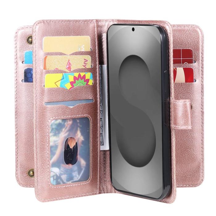 OEM - Mobilskal till Samsung Galaxy S26 Ultra KonstLäder Ställ - Roséguld