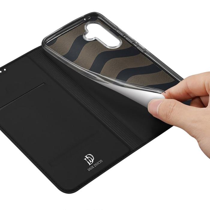 Dux Ducis - DUX DUCIS Skin Pro Series Samsung Galaxy S21 Fodral KonstLäder - Svart