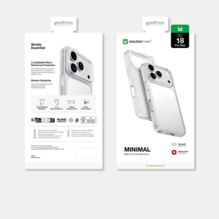 AmazingThing - AmazingThing Mobilskal För iPhone 18 Pro Max/17 Pro Max Minimal Drop Proof