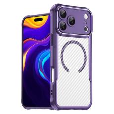 A-One Brand - iPhone 17 Pro Max Mobilskal MagSafe Carbon Fiber - Lila