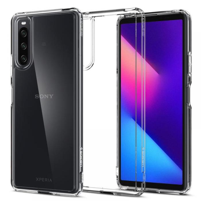 UTGATT1 - Spigen Ultra Hybrid Skal Sony Xperia 10 IV - Crystal Clear
