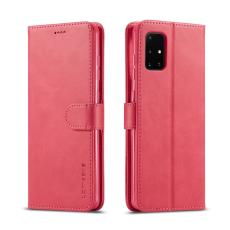 LC.imeeke - LC.IMEEKE Wallet Mobilskal f&ouml;r Samsung Galaxy A71 5G - KonstL&auml;der - Rosa