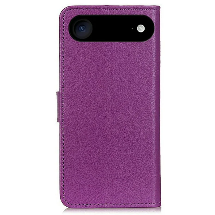 A-One Brand - iPhone 17 Air Plånboksfodral Litchi Texture - Lila