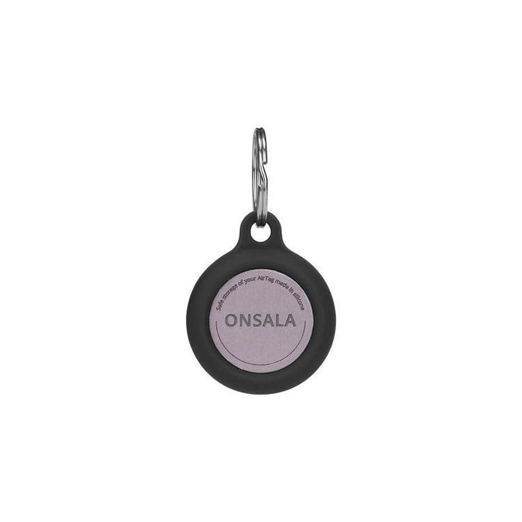 Onsala Airtag Hållare Silikon Med Nyckelring - Svart | 2353 | AlltMobil