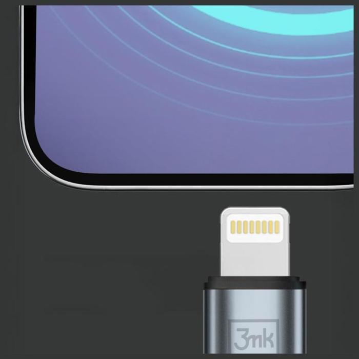 3MK - 3MK USB-A till Lightning 12W kabel 5V/2.4A 1m N-SERIES Hyper - Svart