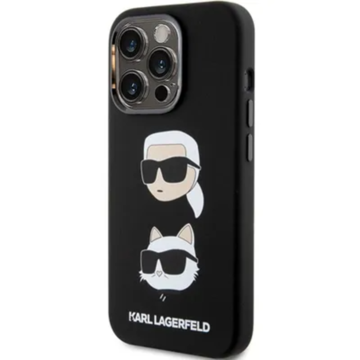 KARL LAGERFELD - Karl lagerfeld iPhone 15 Pro Mobilskal Silicone - Svart