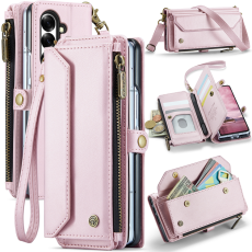 Caseme - CASEME Galaxy Z Fold 7 Plånboksfodral Med Remmar - Rosa