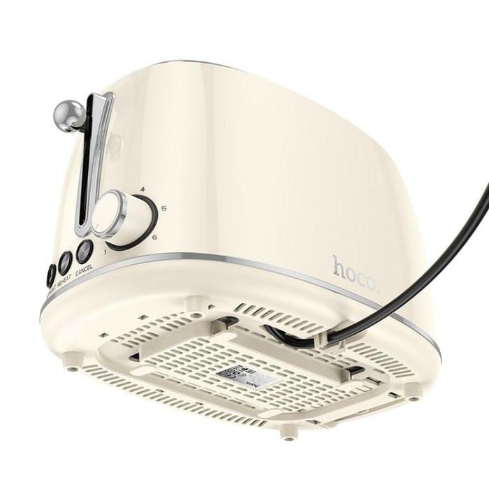 Hoco - Hoco Retro Brödrost 850W HE50 - Milky Vit