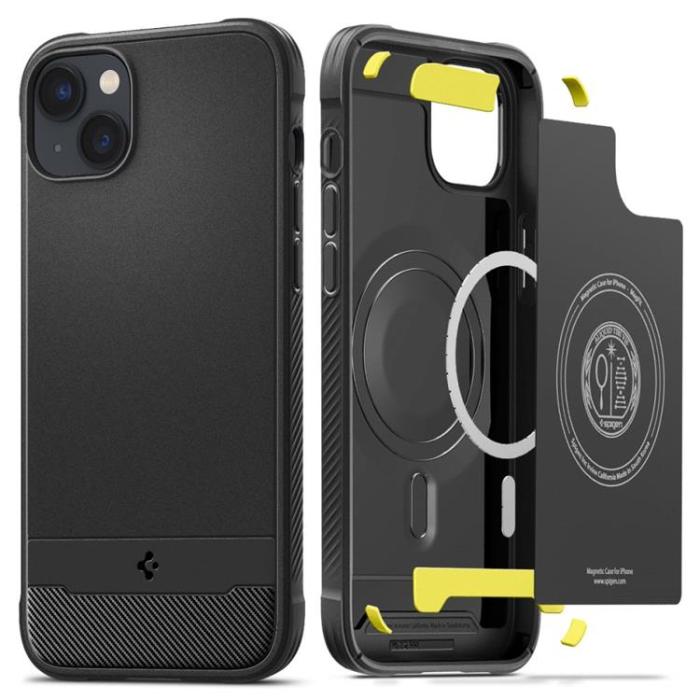 Spigen - Spigen iPhone 14 Plus Skal Mag Magsafe Rugged Armor - Matte Svart