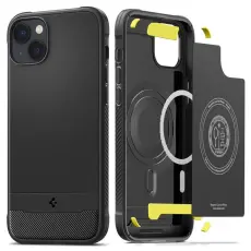 Spigen - Spigen iPhone 14 Plus Skal Mag Magsafe Rugged Armor - Matte Svart