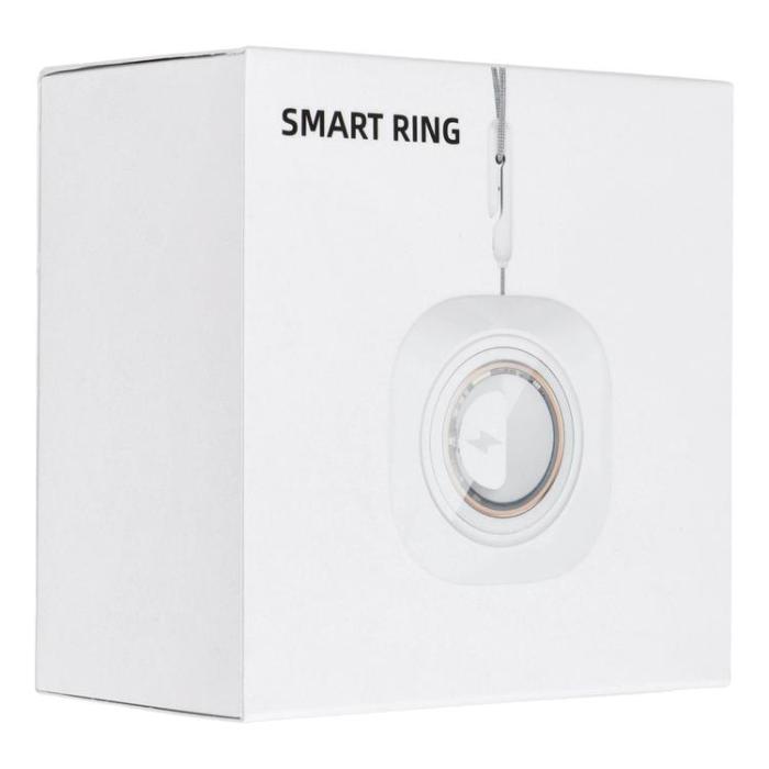 OEM - Smart Ring Med Laddningsbox - Storlek 12 (21.4mm)  - Svart