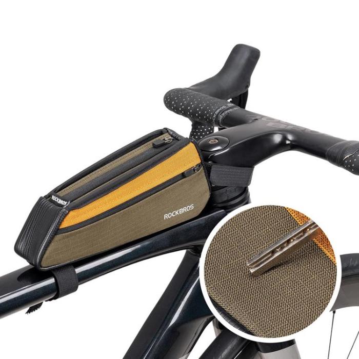 Rockbros - Rockbros Cykelväska för överrör 0.25L 088 - Grön/Orange