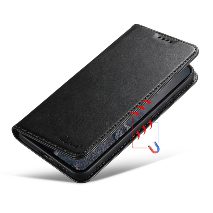 SUTENI - SUTENI Galaxy S23 Plus Plånboksfodral Kickstand Flip - Svart