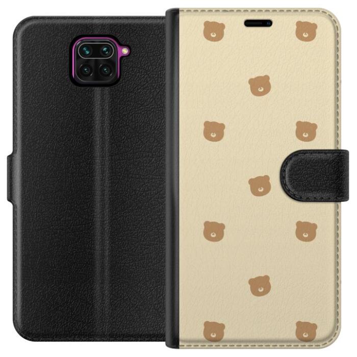 iSecrets - Plånboksfodral till Xiaomi Redmi Note 9 med Björnmönster