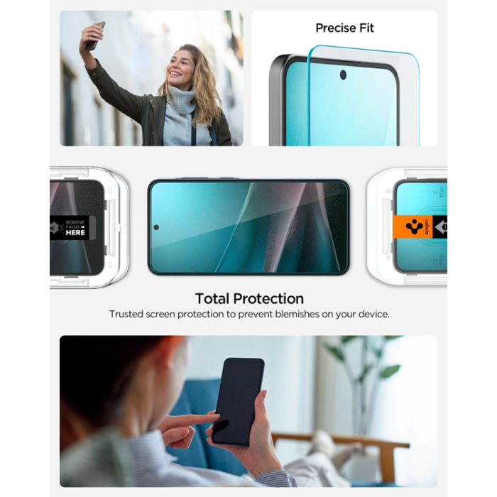 Tech-Protect - Spigen Härdat Glas Skärmskydd För Galaxy A36 EZ Fit - Clear