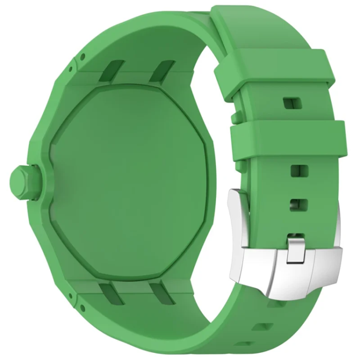 A-One Brand - Swatch Royal Pop Silikonarmband med Integrerat Skyddsskal - Grön