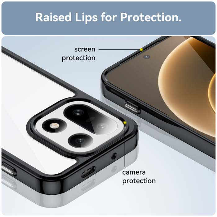 WANLONFENG - WANLONFENG OnePlus 15 Mobilskal Acrylic med Härdat Glas