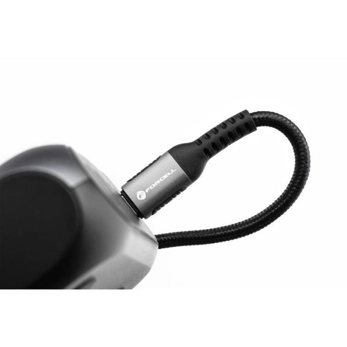 Forcell - Forcell USB-C till USB-C kabel 100W 3m QC4.0 PD 5A Cafule - Svart