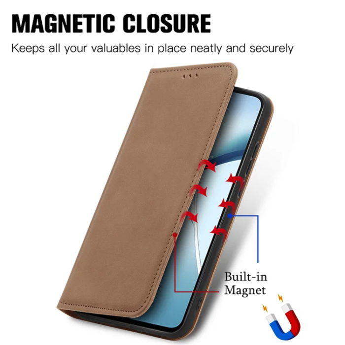 A-One Brand - Xiaomi 15 Ultra Plånboksfodral Magnetic Absorption - Brun